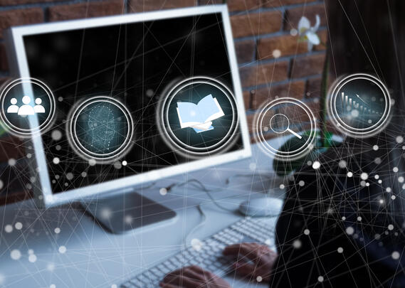 Bildet av en datamaskin