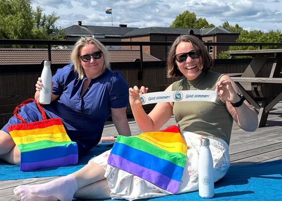 Fylkesleder Janne O Guldbjørnsen og nestleder Liv Heidi Negarden