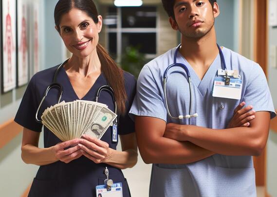 Bilde av to sykepleiere