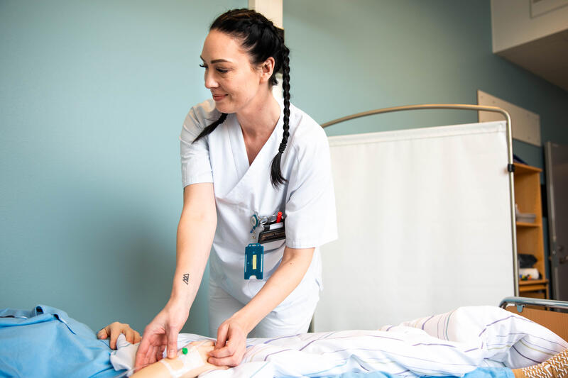 Urologisk sykepleier og medlem Anette Nyvold ved St. Olavs hospital i Trondheim