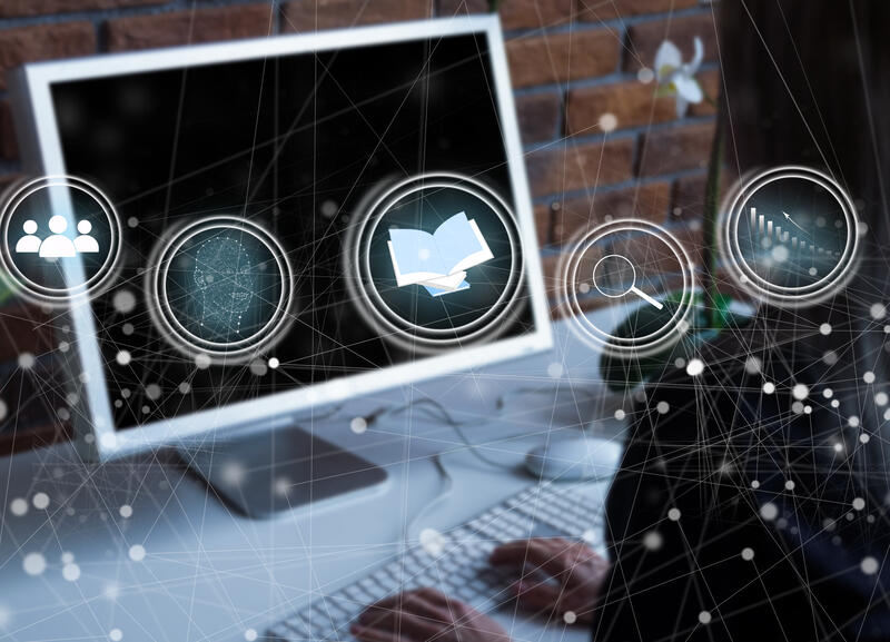 Bildet av en datamaskin