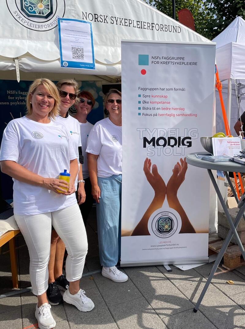 Kreftsykepleierne Agder på stand i 2023