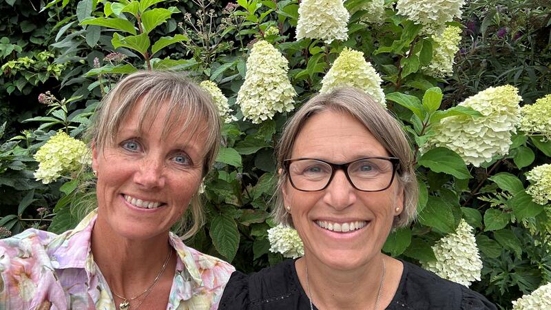 Fylkesleder Aud H. Riise og fylkesnestleder Siri Rugland Ree