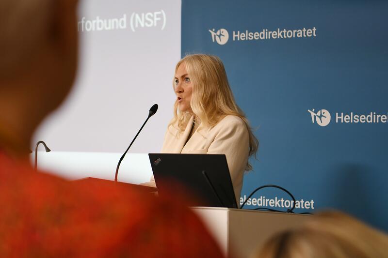 Lill Sverresdatter Larsen, forbundsleder i Norsk Sykepleierforbund