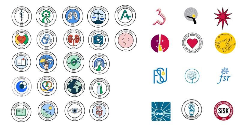 Faggrupper alle logo