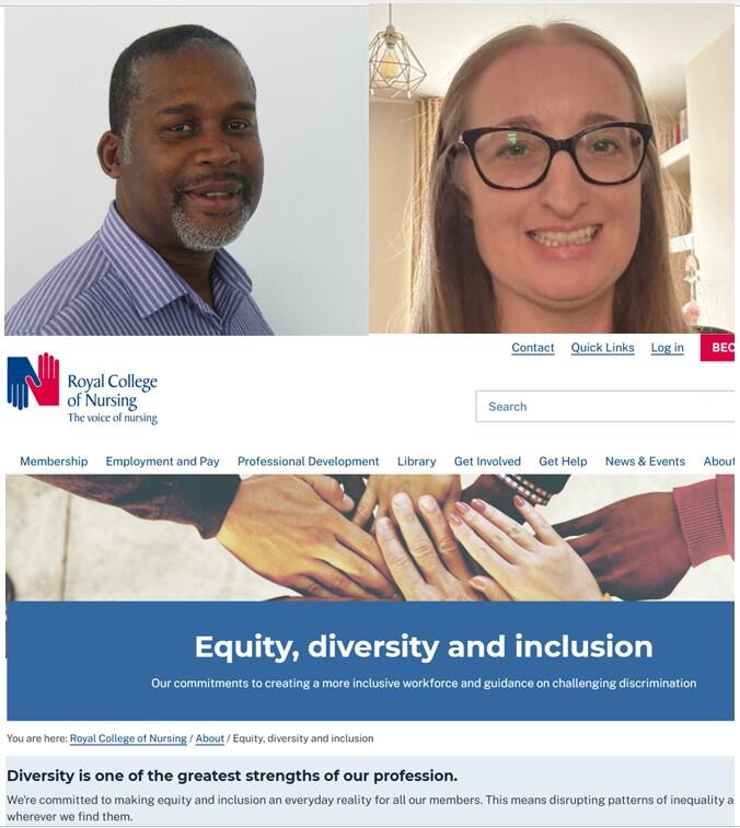 Bilde av Bruno Daniel og Sophie Ford og screenshot av av webside