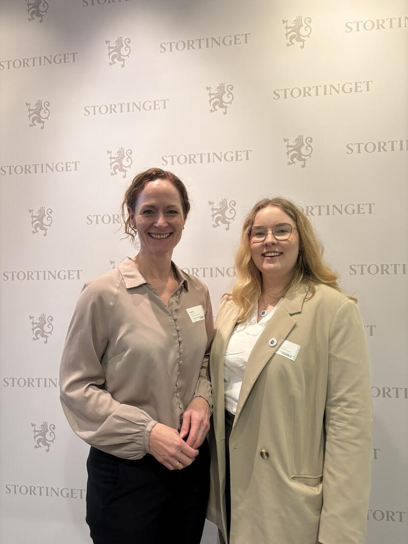 Gro Lille er andre nestleder i NSF og Henriette Karlsen Brenna er leder for NSF student