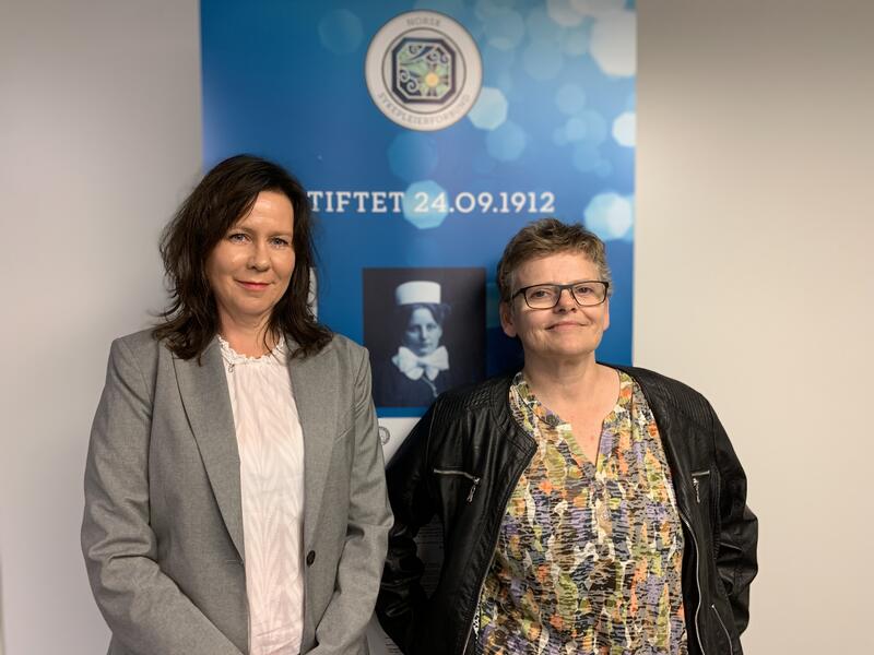 Ny fylkesleder Reidunn Stavland og ny nestleder Karin Bell Trældal