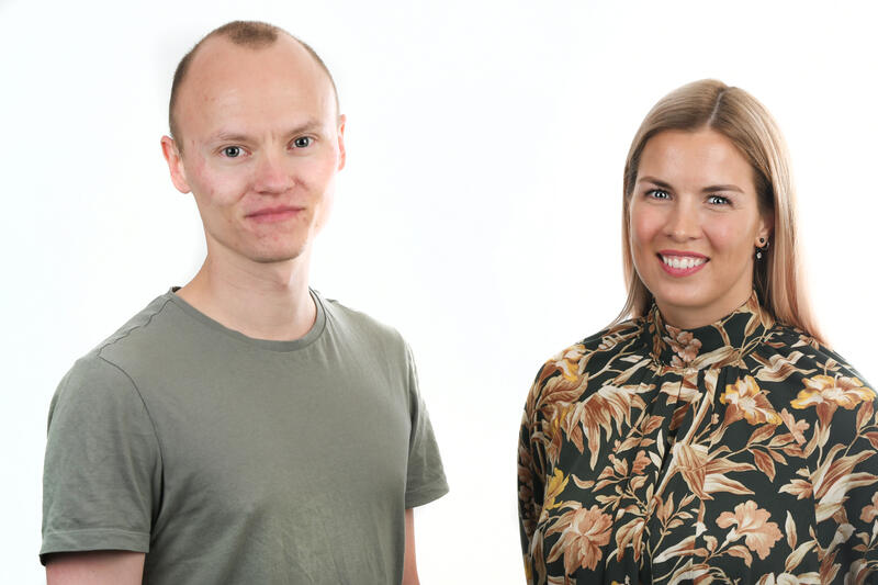 Studentnestleder Kent Hanssen og studentleder Edel Marlèn Taraldsen